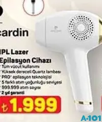 PİERRE CARDİN IPL LAZER EPİLASYON CİHAZI fiyat ve kampanya bilgisi
